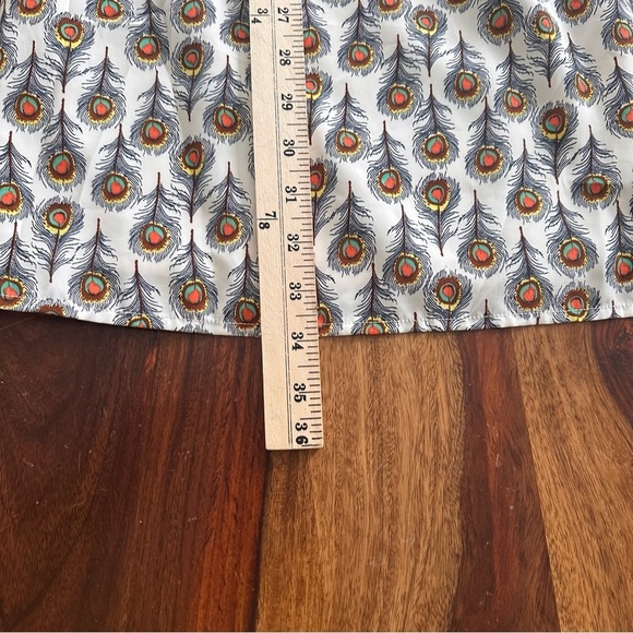 oat+fawn | Peacock Feather Sundress Medium anthropology - Picture 12 of 12